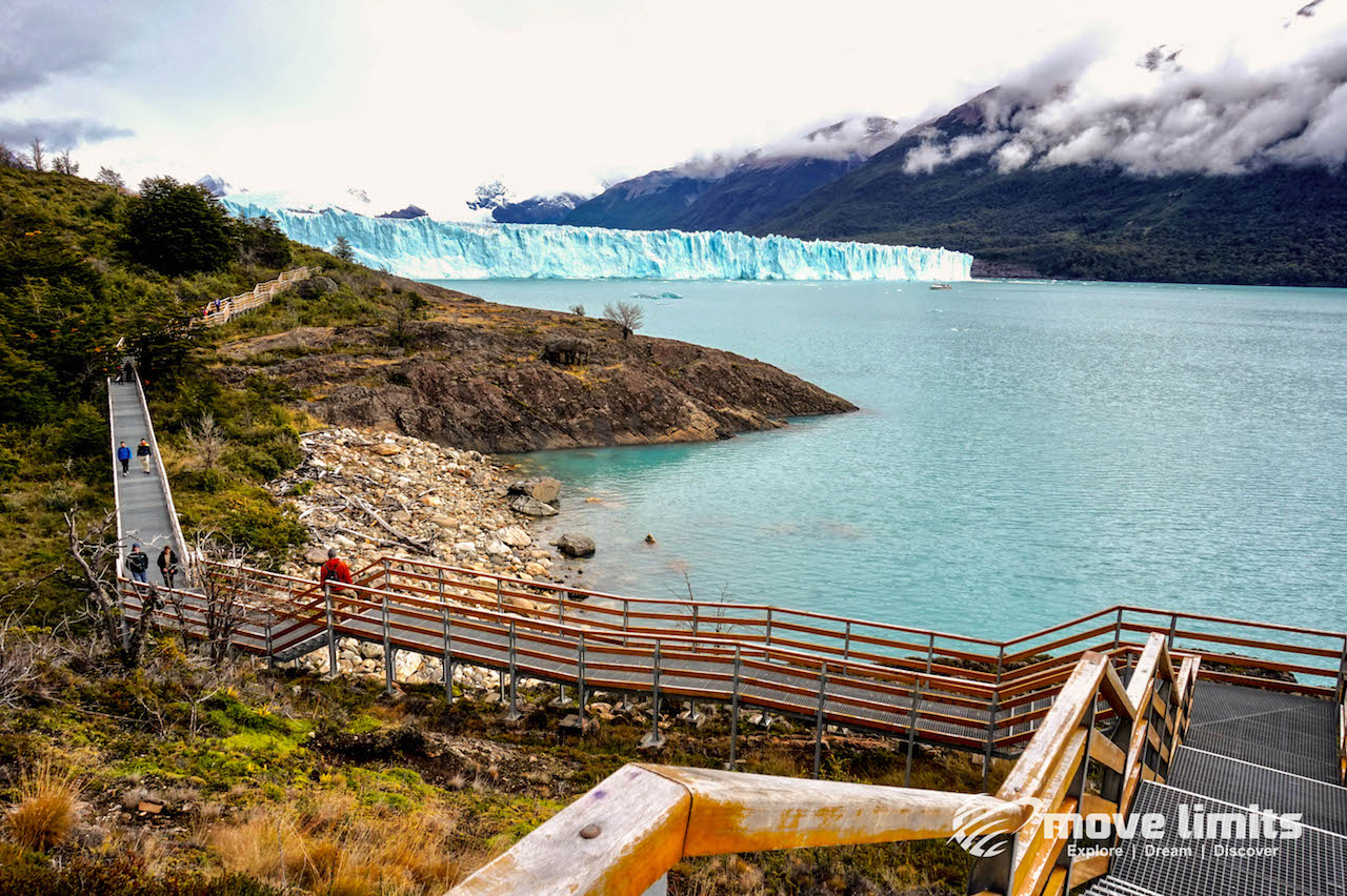 Perito Moreno Gletscher in Argentinien - Blick zurueck zum Gletscher - movelimits.de