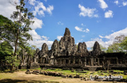 Angkor Thom und Angkor Wat - movelimits.de - Titelbild - Blick auf den Bayon Tempel